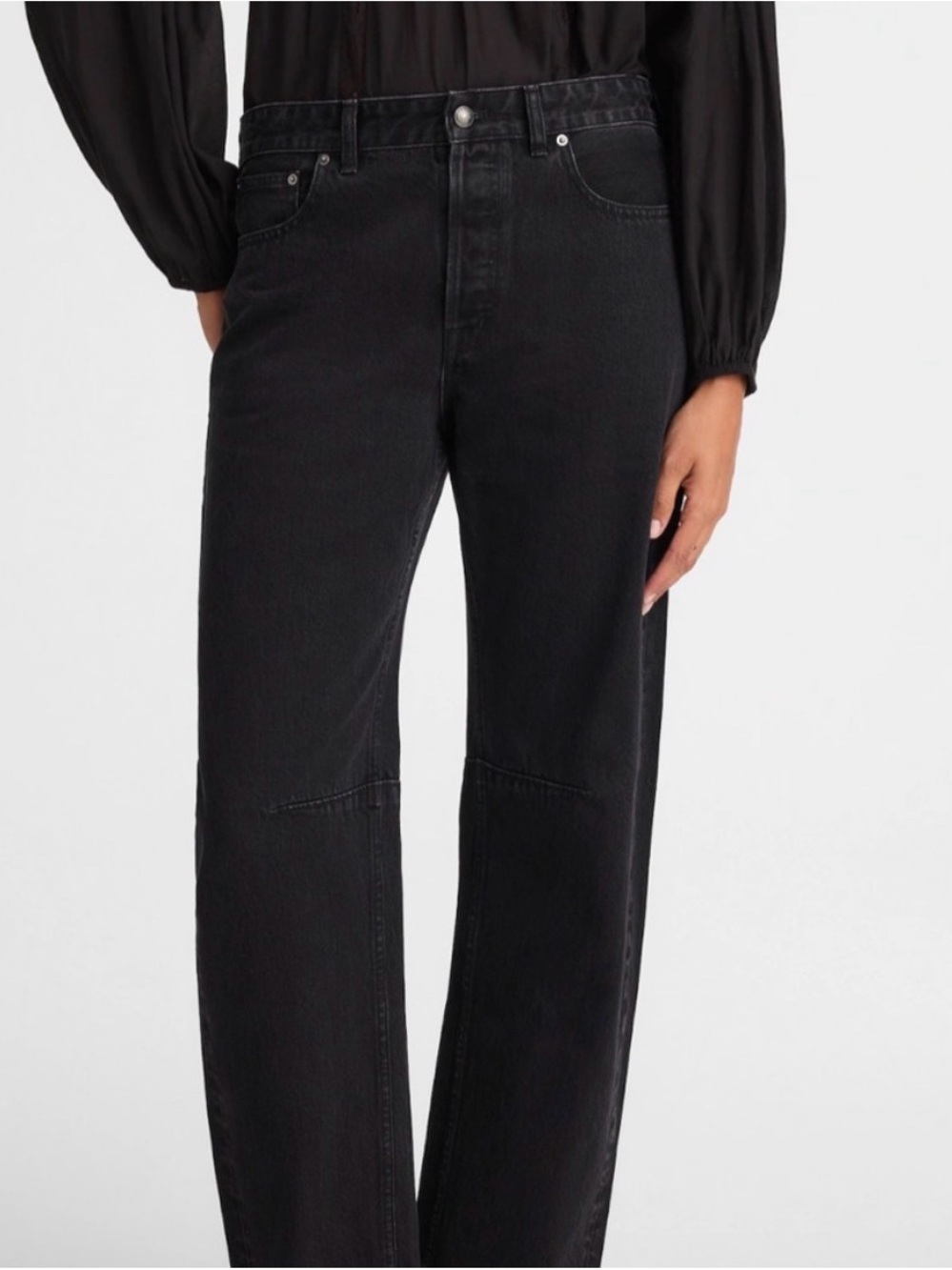 Darted Barrel Jeans - Black by Madewell